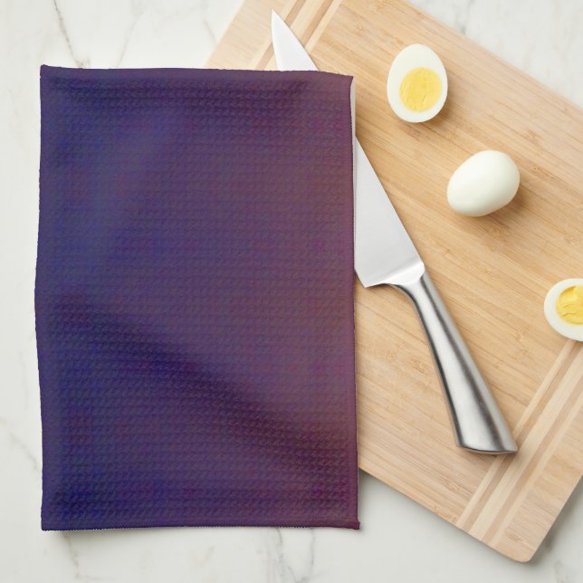 Toalla de mano morada de cocina (Doblado Cuarto)