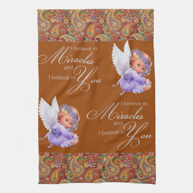 Toalla de mano Paisley Angel Kitchen (Vertical)