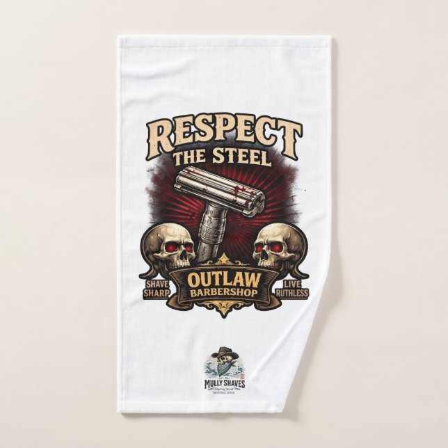 Toalla de mano para afeitado Respect the Steel DE (Toalla de mano)