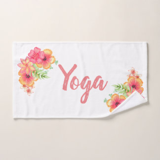 Toalla de mano para ejercicio de yoga tropical flo