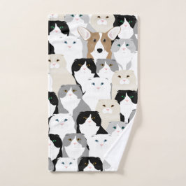 Toalla de mano para gatos y perros