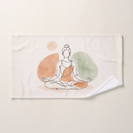 Toalla de mano para meditación de yoga minimalista