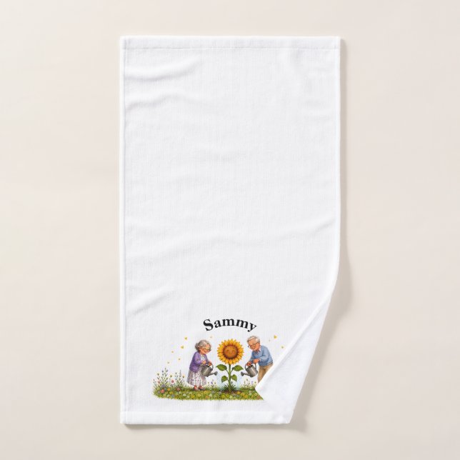 Toalla de mano Pequeño sol de los abuelos (Toalla de mano)