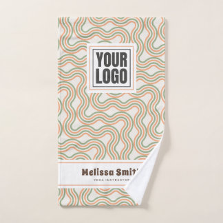 Toalla de mano personalizada con patrón abstracto 