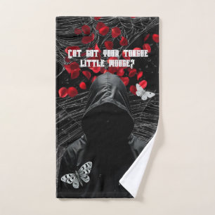 Toalla de mano personalizada que esconde Adeline Z
