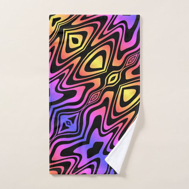 Toalla de mano psíquica multicolor (Toalla de mano)