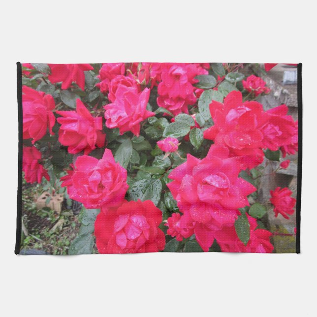 Toalla de mano ROSA ROJA (Horizontal)