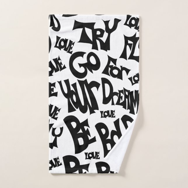 Toalla de mano única Motivación (Toalla de mano)