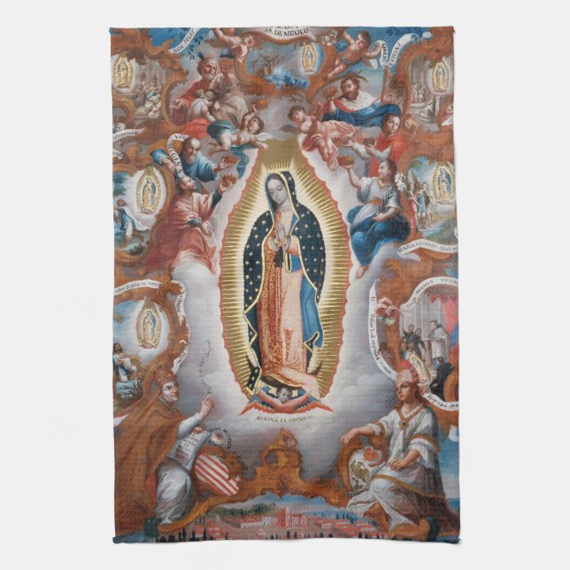 Toalla de mano "Virgen de Guadalupe" (Vertical)