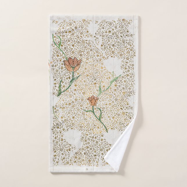 Toalla de mano: WILLIAM MORRIS : GARDEN TULIP (Toalla de mano)