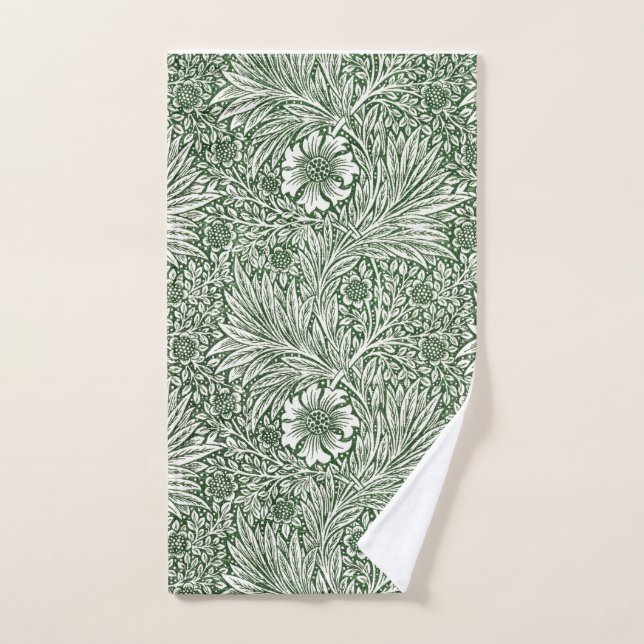 Toalla de mano: WILLIAM MORRIS : VERDE MARIGOLD (Toalla de mano)
