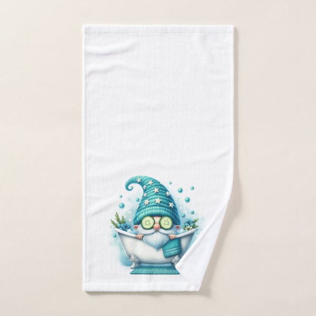 Toalla de manos de baño gnomo (Toalla de mano)