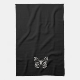 Toalla de mariposa Guay Black Silver