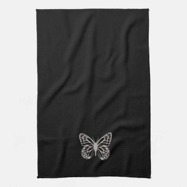 Toalla de mariposa Guay Black Silver (Vertical)