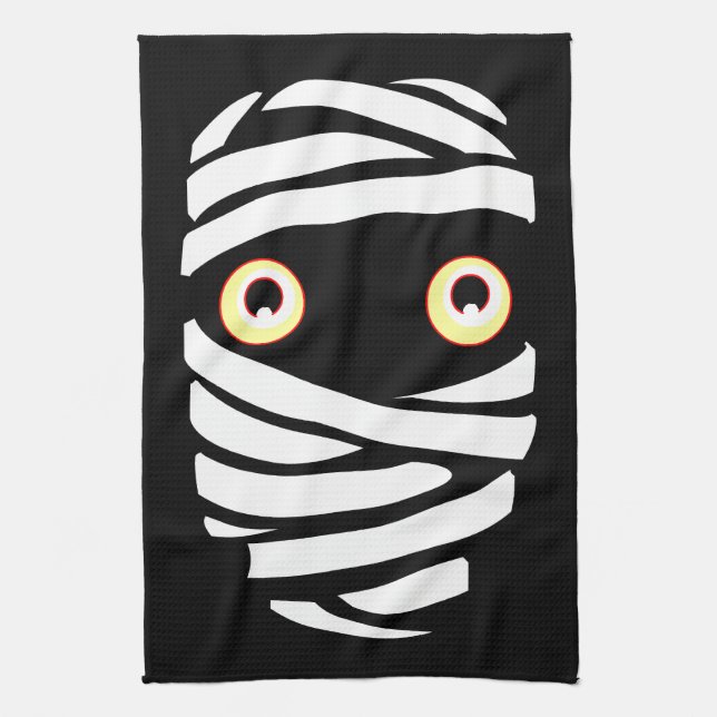 Toalla de momia de Halloween BOO Toallas de té de  (Vertical)