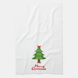Toalla de navidad con árbol de Navidad