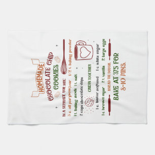 Toalla de navidad con receta de chile de chocolate