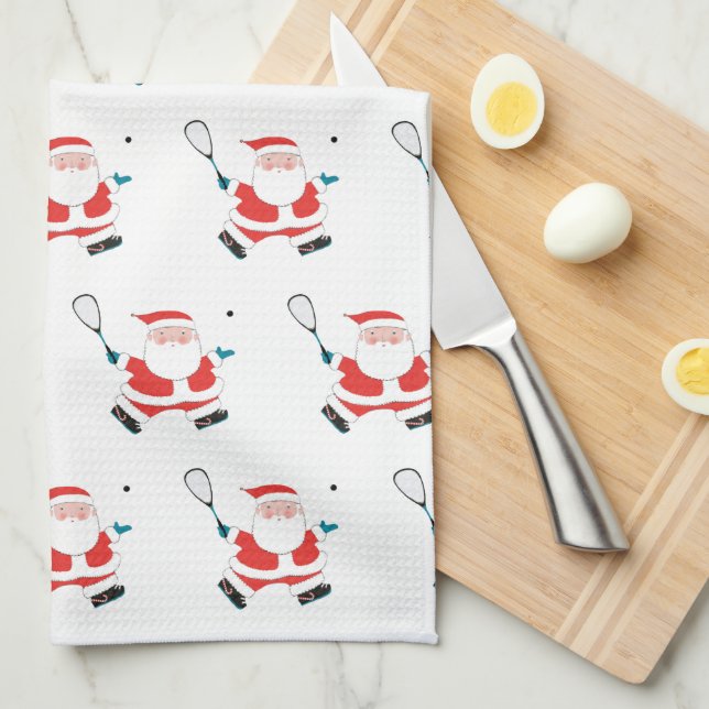 Toalla de Navidad para jugador de squash (Doblado Cuarto)