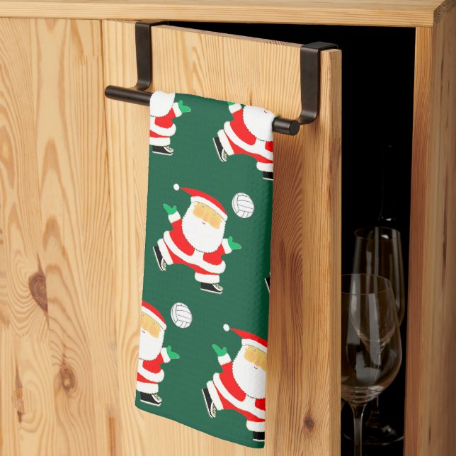 Toalla de Navidades de voleibol (Pliegue de tercios)