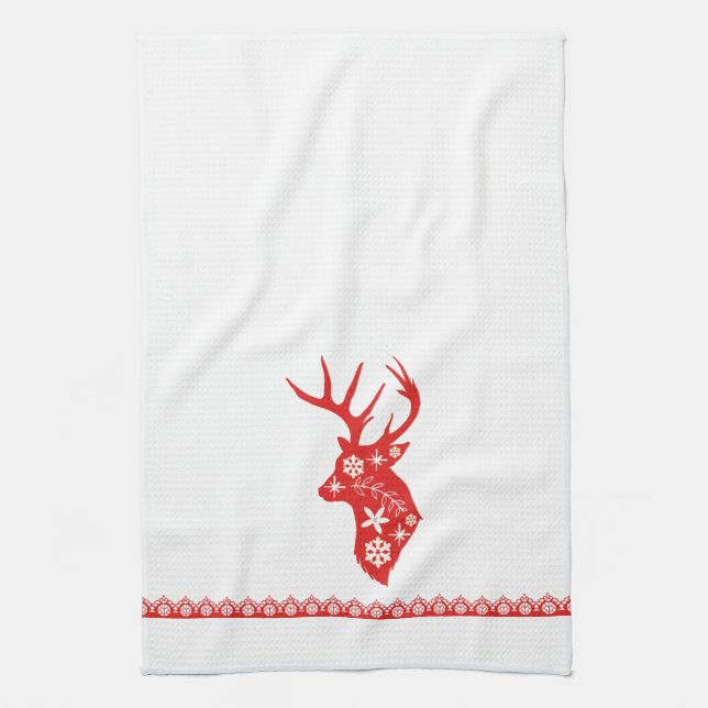 Toalla de Navidades Red Deer (Vertical)