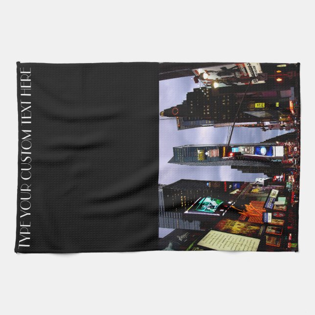 Toalla de New York Personalized Times Square Tea T (Horizontal)