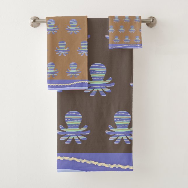 Toalla de Octopus de arena y oscuridad (In situ)