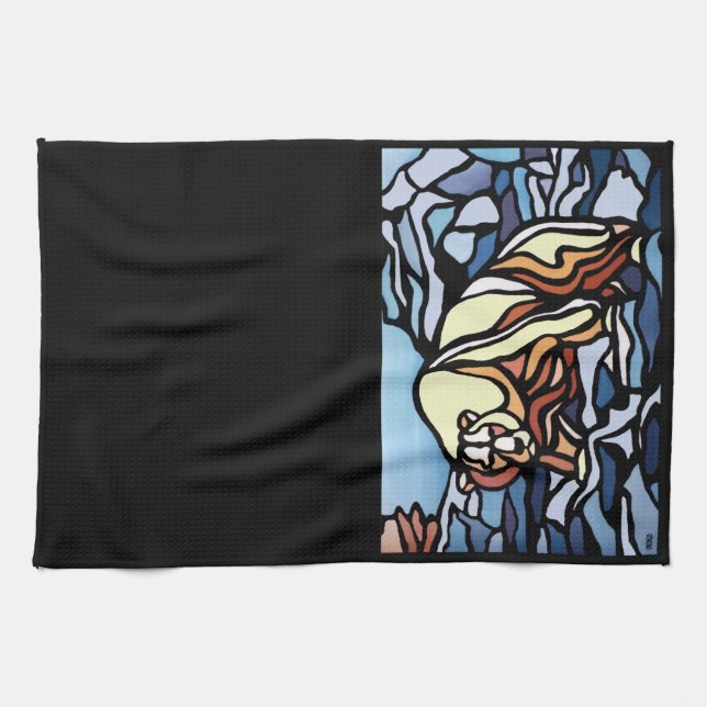 Toalla de Oso Polar Toalla de Té Nativo Regalo de  (Horizontal)