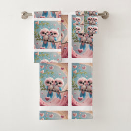 Toalla de pájaro de amor