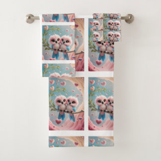 Toalla de pájaro de amor