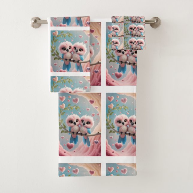 Toalla de pájaro de amor (In situ)