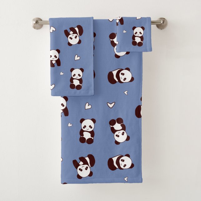 Toalla de Panda Azul (In situ)