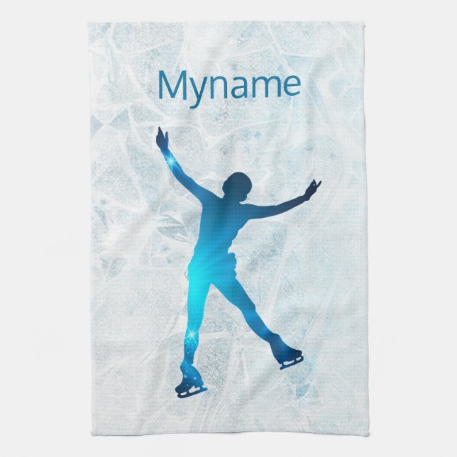 Toalla de patinaje sobre hielo - Estrella azul (Vertical)
