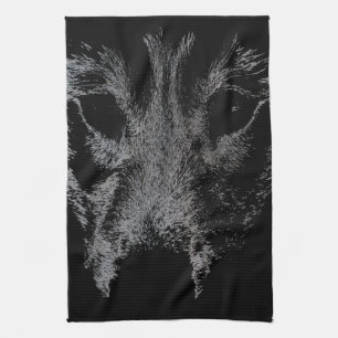 Toalla de pato de lobo toalla de té de perro salva