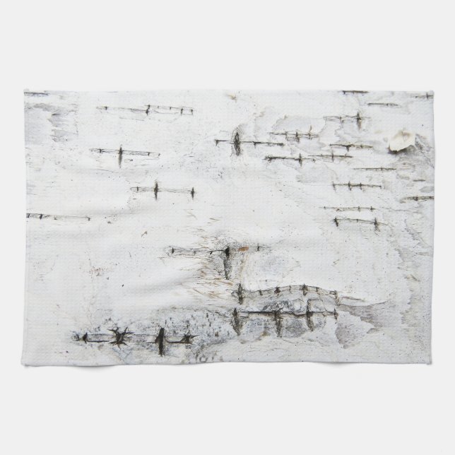Toalla de patrón de corteza de Birch (Horizontal)