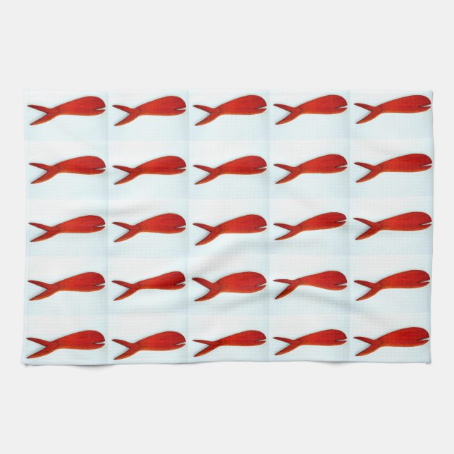 toalla de patrón de pescado (Horizontal)