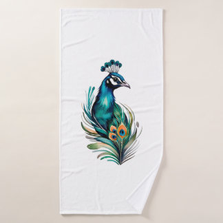 toalla de pavo real