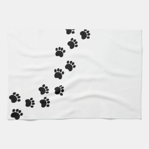 Toalla de perro de impresión de trazado de tracci