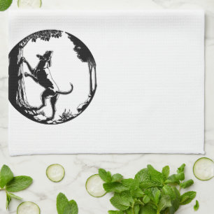 Toalla de perro de perro de caza Toalla de té de a