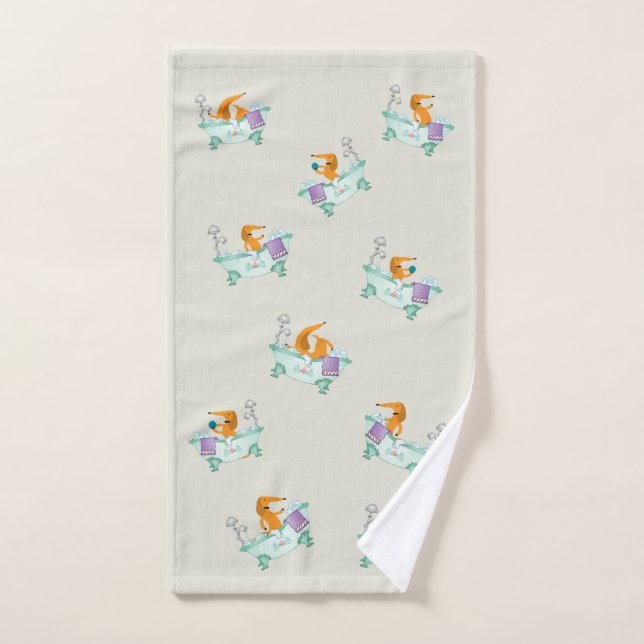 Toalla de perro salchicha Dachshund Toalla de mano (Toalla de mano)