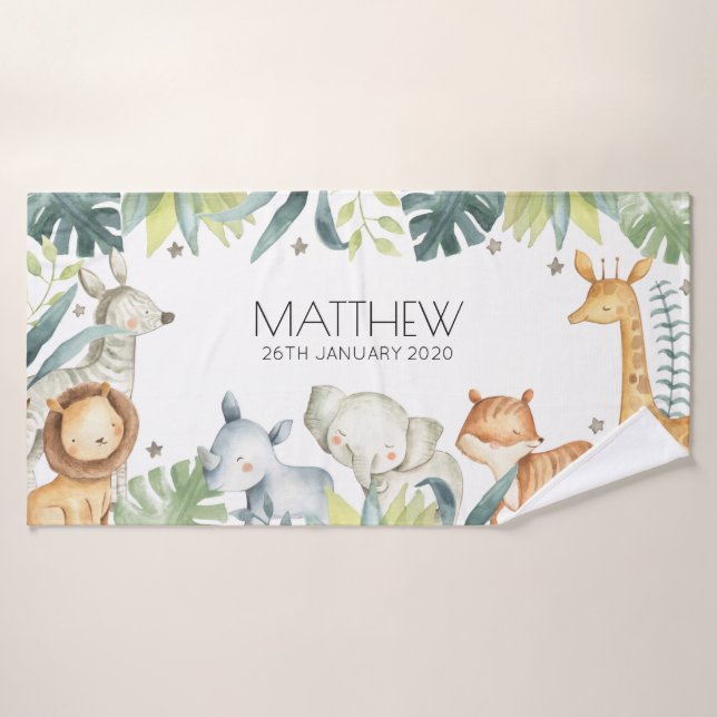 Toalla de personalizado colorida para los niños (Toalla de baño)