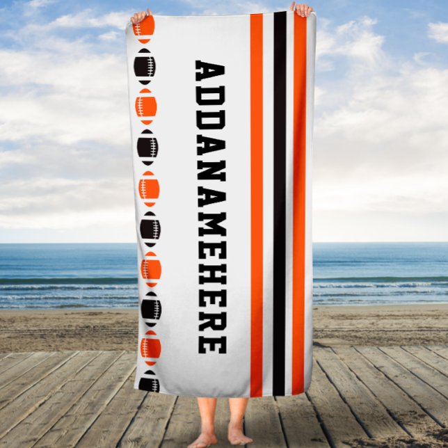 Toalla de Personalizado deportiva de Black Naranja (Subido por el creador)