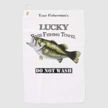 Toalla de Pesca Afortunada Personalizada