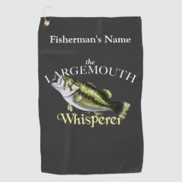 Toalla de pesca personalizada de Largemouth Whispe