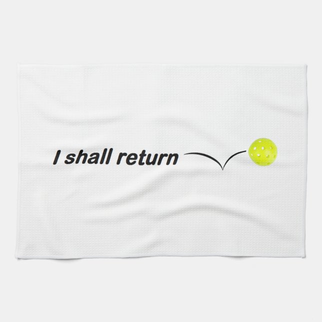 Toalla de Pickleball al Aire Libre 'Regresaré' (Horizontal)