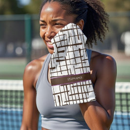 Toalla de pickleball personalizada Minimalista con
