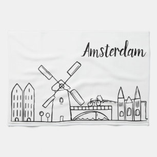 Toalla de plato de la cocina de Amsterdam