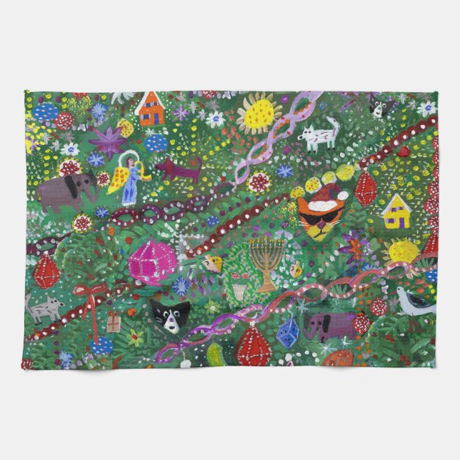 Toalla de plato para los días de fiesta (Horizontal)