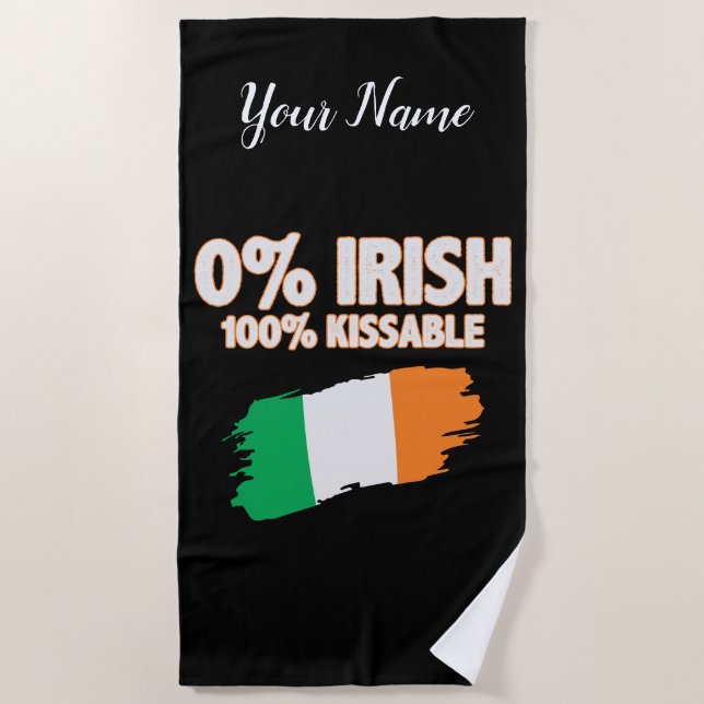Toalla De Playa 0% irlandés 100% kissable (Anverso)