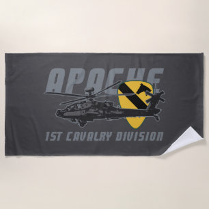Toalla De Playa 1st Cavalry Division Attack Helicopter