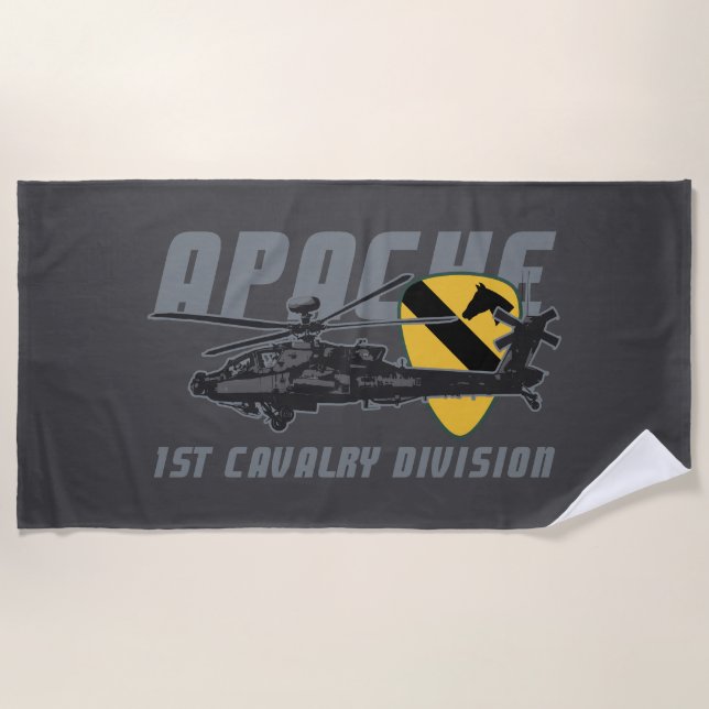 Toalla De Playa 1st Cavalry Division | Attack Helicopter (Anverso)